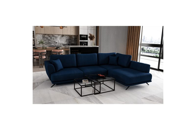 Sohvaosa Eltap Larde 286x191x90 cm - Velvetmat 40, Oikea - Huonekalut - Sohva - Vuodesohva