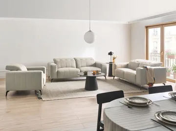 Sohvaryhmä Ommel - Vaalea beige - Huonekalut - Sohva - Sohvaryhmä