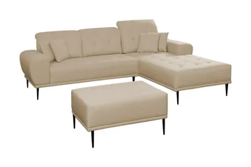 Sohvaryhmä Rapana Oikea Rahilla - Beige - Huonekalut - Sohva - Divaanisohva