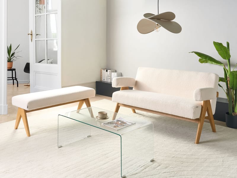 Sohvaryhmä Tamre - Luonnonvalkoinen/Vaaleanruskea - Huonekalut - Sohva - Sohvaryhmä