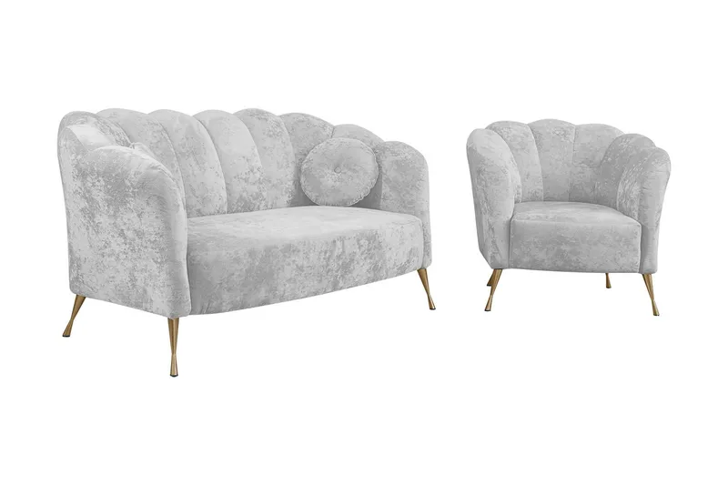 3:n ist Sohvaryhmä Naspur, Sametti/Valkoinen