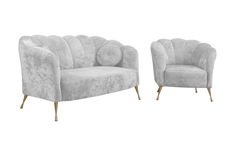 3:n ist Sohvaryhmä Naspur, Sametti/Valkoinen