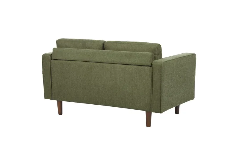6-sits Soffgrupp Beliani Nurmo Beige/mörkt trä Green||Dark colored wood - Huonekalut - Sohva - Sohvaryhmä