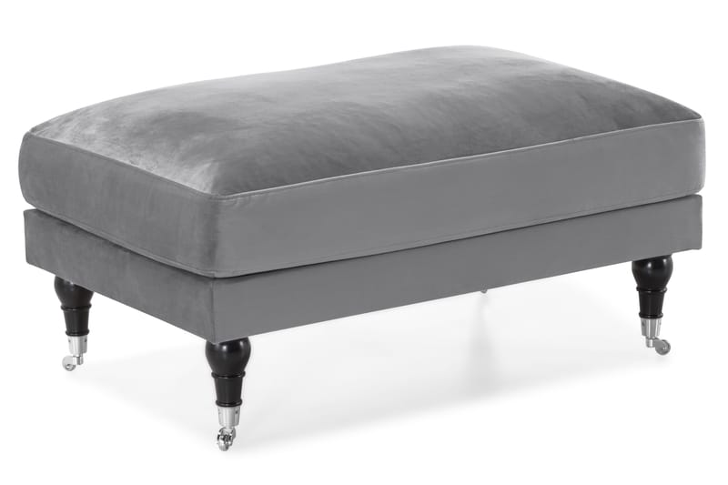 Andrew 3-istuttava Samettisohva - Vaaleanharmaa - Huonekalut - Sohva - Sohvaryhmä - Howard-sohvaryhmä