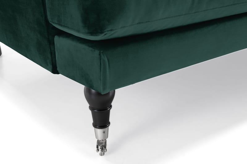 Andrew 3-istuttava Samettisohva - Vihreä - Huonekalut - Sohva - Sohvaryhmä - Howard-sohvaryhmä