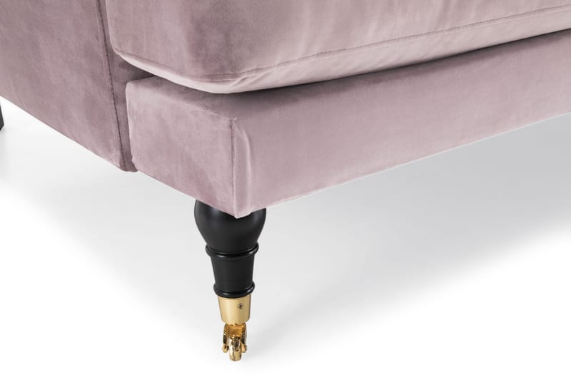 Andrew 3-istuttava Samettisohva - Violetti - Huonekalut - Sohva - Sohvaryhmä - Howard-sohvaryhmä