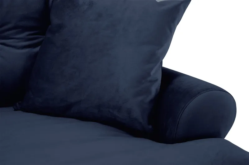 Andrew Sohvaryhmä 2-istuttava Sohva + Nojatuoli + Rahi Sametilla - Sininen - Huonekalut - Sohva - Sohvaryhmä - Howard-sohvaryhmä