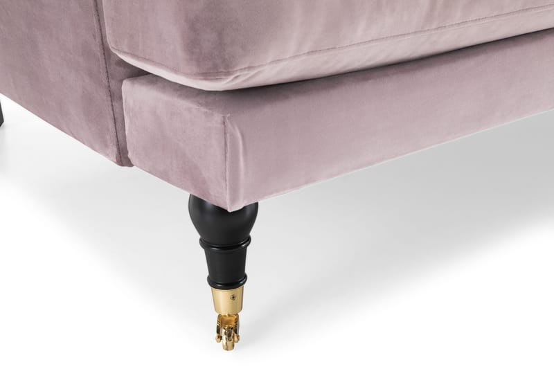 Andrew Sohvaryhmä 3-istuttava + 2-istuttava Sohva + Nojatuoli + Rahi Sametilla - Violetti - Huonekalut - Sohva - Sohvaryhmä - Howard-sohvaryhmä