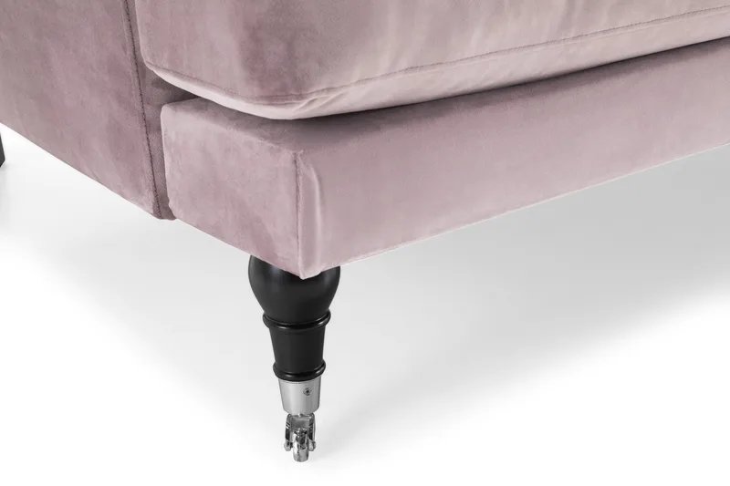 Andrew Sohvaryhmä 3-istuttava Sohva + Nojatuoli + Rahi Sametilla - Violetti - Huonekalut - Sohva - Sohvaryhmä - Howard-sohvaryhmä