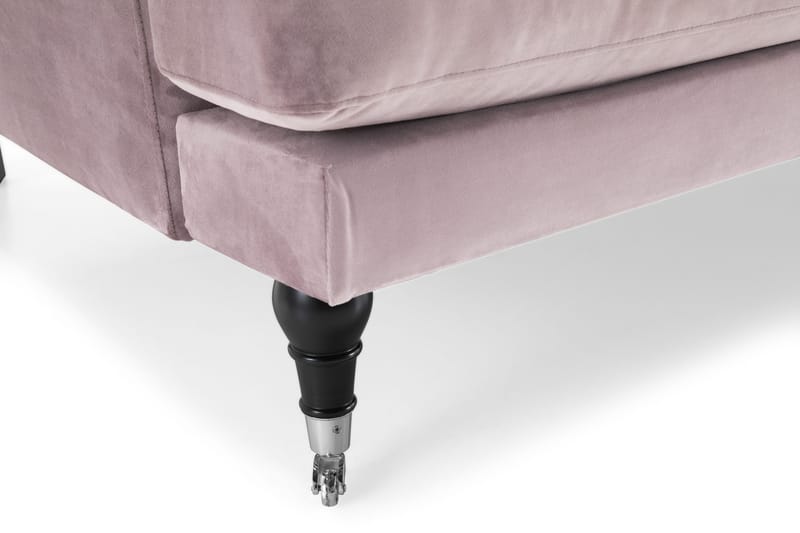 Andrew Sohvaryhmä 3-istuttava Sohva + Nojatuoli + Rahi Sametilla - Violetti - Huonekalut - Sohva - Sohvaryhmä - Howard-sohvaryhmä