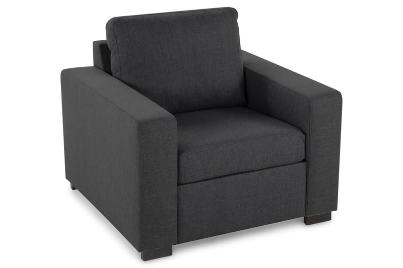 Crazy Sohvaryhmä 2-istuttava Sohva + Nojatuoli Kankaalla - Tummanharmaa - Huonekalut - Sohva - Sohvaryhmä