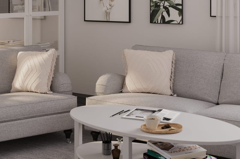 Howard Classic Sohvaryhmä 3-istuttava + 2-istuttava Sohva + Nojatuoli Kankaalla - Harmaa - Huonekalut - Sohva - Sohvaryhmä - Howard-sohvaryhmä