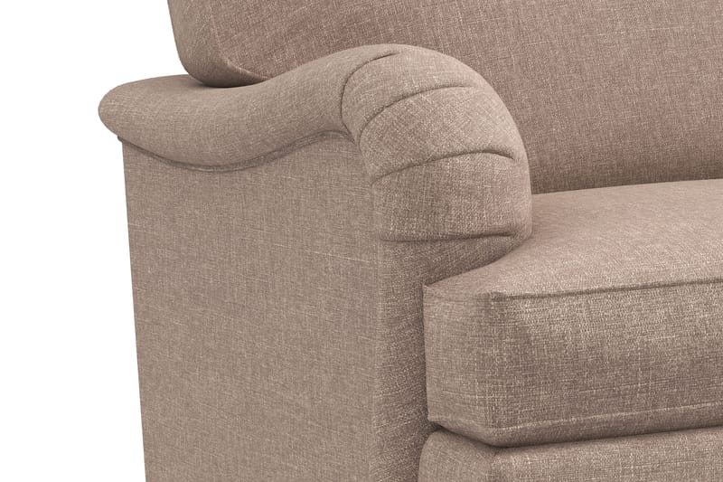 Howard Classic Sohvaryhmä 3-istuttava Sohva + Nojatuoli Kankaalla - Tummabeige - Huonekalut - Sohva - Sohvaryhmä - Howard-sohvaryhmä