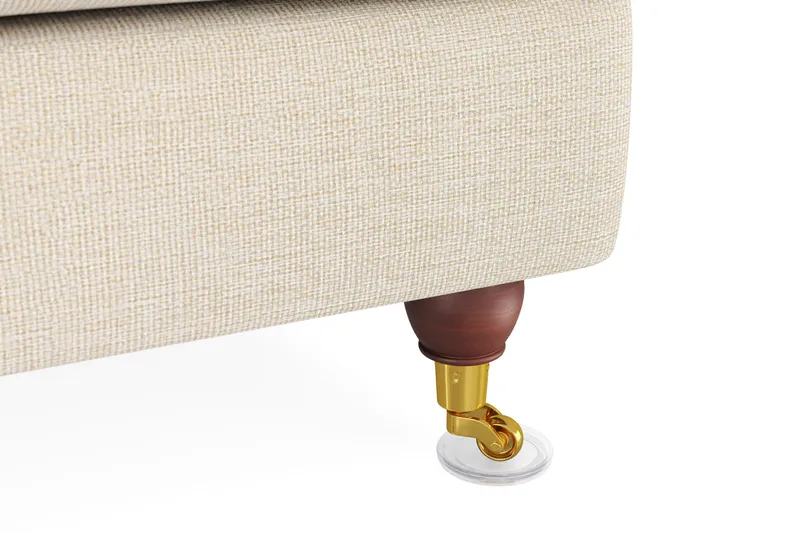 Howard Lyx Sohvaryhmä Kaareva 4-istuttava + 3-istuttava Kangassohva - Beige - Huonekalut - Sohva - Sohvaryhmä - Howard-sohvaryhmä