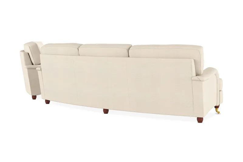 Howard Lyx Sohvaryhmä Kaareva 4-istuttava + 3-istuttava Kangassohva - Beige - Huonekalut - Sohva - Sohvaryhmä - Howard-sohvaryhmä