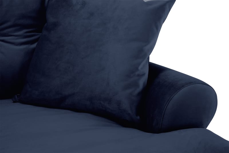 Andrew Sohvaryhmä 3-istuttava + 2-istuttava Sohva + Nojatuoli + Rahi Sametilla - Sininen - Huonekalut - Sohva - Sohvaryhmä - Howard-sohvaryhmä