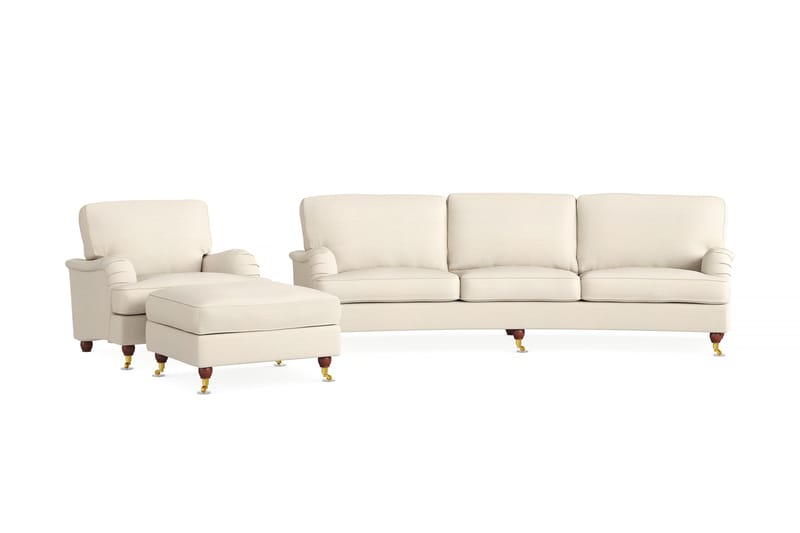 Sohvaryhmä Oxford Lyx 4:n ist + Nojatuoli + Rahi - Beige - Huonekalut - Sohva - Sohvaryhmä