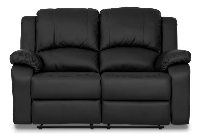 Navarro Recliner Sohvaryhmä 3+2 - Kallistettava sohva nojatuoli - Kotiteatterisohva keinonahkaa - Musta - Huonekalut - Sohva - Sohvaryhmä