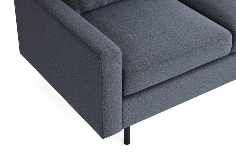 Peppe Sohvaryhmä 3-istuttava Käännettävä L-muotoinen Divaanisohva + Nojatuoli + Rahi Kankaalla - Tummanharmaa - Huonekalut - Sohva - Sohvaryhmä