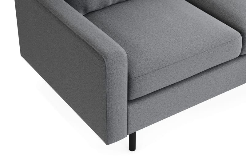 Peppe Sohvaryhmä 3-istuttava Käännettävä L-muotoinen Divaanisohva + Nojatuoli + Rahi Kankaalla - Vaaleanharmaa - Huonekalut - Sohva - Sohvaryhmä