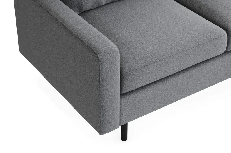 Peppe Sohvaryhmä 3-istuttava Sohva + Nojatuoli + Rahi Kankaalla - Vaaleanharmaa - Huonekalut - Sohva - Sohvaryhmä