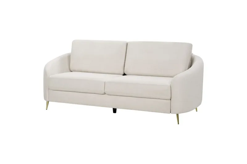 Soffgrupp Beliani Trosa Beige/guld Beige||GOLD - Huonekalut - Sohva - Sohvaryhmä