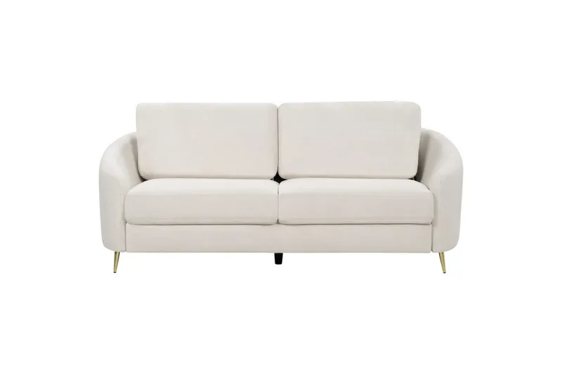 Soffgrupp Beliani Trosa Beige/guld Beige||GOLD - Huonekalut - Sohva - Sohvaryhmä