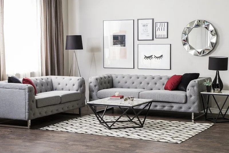 Sohvaryhmä 2:n ja 3:n istuttava Vissland, Harmaa