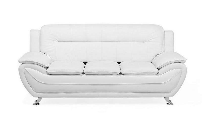 Sohvaryhmä 2:n ist + 3:n ist + Nojatuoli LEIRA - Valkoinen - Huonekalut - Sohva - Sohvaryhmä - Sohvaryhmä 3 2 1