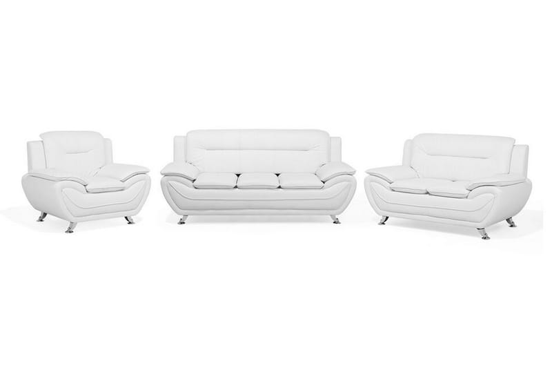 Sohvaryhmä 2:n ist + 3:n ist + Nojatuoli LEIRA, Valkoinen