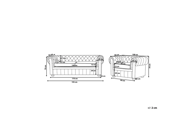 Sohvaryhmä Alaxander - Beige - Huonekalut - Sohva - Sohvaryhmä
