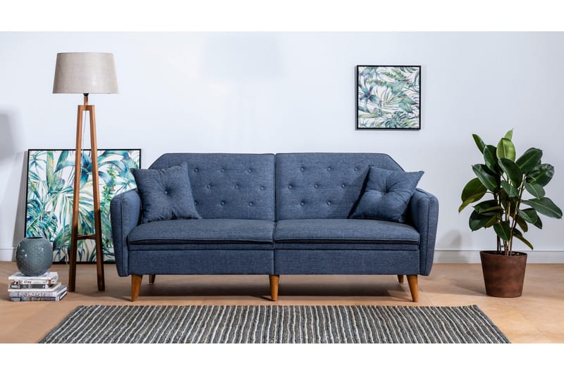 Sohvaryhmä Apslawn - Tummansininen - Huonekalut - Sohva - Sohvaryhmä