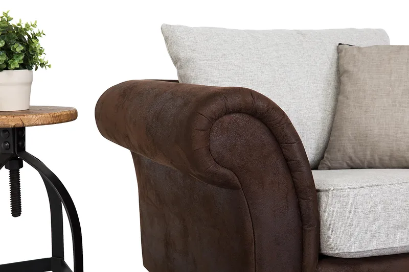 Sohvaryhmä Aspen 3:n ist+Nojatuoli - Ruskea/Beige - Huonekalut - Sohva - Sohvaryhmä - Howard-sohvaryhmä