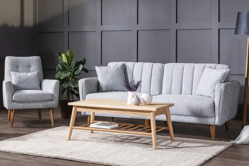 Sohvaryhmä Banize - Harmaa - Huonekalut - Sohva - Sohvaryhmä