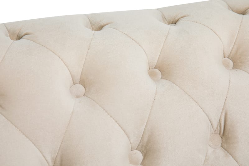 Sohvaryhmä Chester Deluxe 3:n + 2:n ist + tuoli + rahi Samet - Beige - Huonekalut - Sohva - Sohvaryhmä