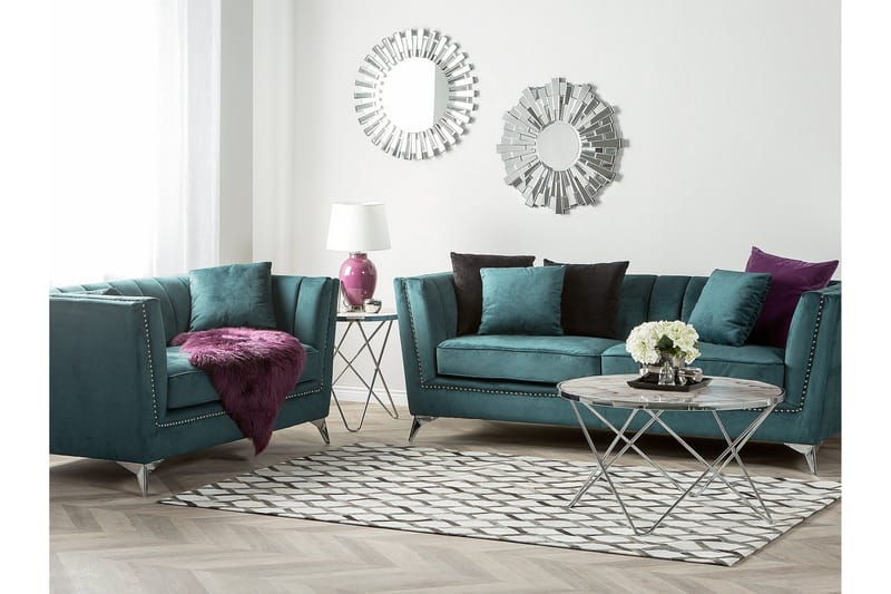 Sohvaryhmä Gaula 2 ja 3: n ist - Sininen - Huonekalut - Sohva - Sohvaryhmä