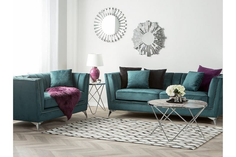 Sohvaryhmä Gaula 2 ja 3: n ist - Sininen - Huonekalut - Sohva - Sohvaryhmä