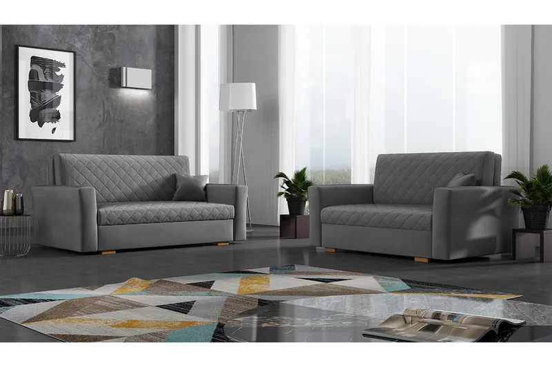 Sohvaryhmä Hedensö - Harmaa - Huonekalut - Sohva - Sohvaryhmä