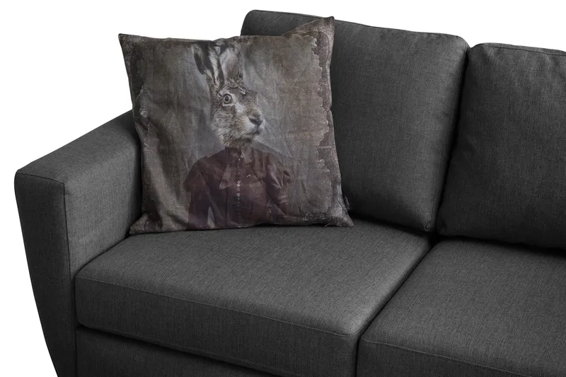 Sohvaryhmä Hudson 3:n ist+2:n ist - Tummanharmaa - Huonekalut - Sohva - Sohvaryhmä