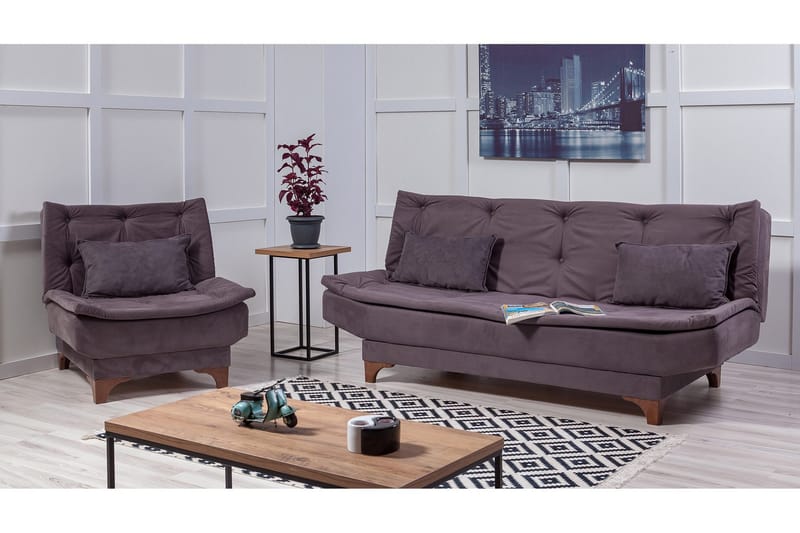 Sohvaryhmä Manderville - Antrasiitti - Huonekalut - Sohva - Sohvaryhmä