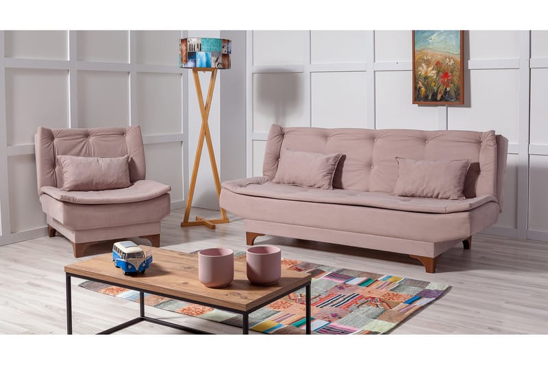 Sohvaryhmä Manderville - Beige - Huonekalut - Sohva - Sohvaryhmä