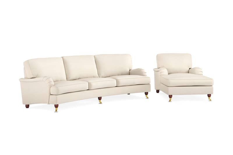 Sohvaryhmä Oxford Lyx 4:n ist + Divaanituoli - Beige - Huonekalut - Sohva - Sohvaryhmä