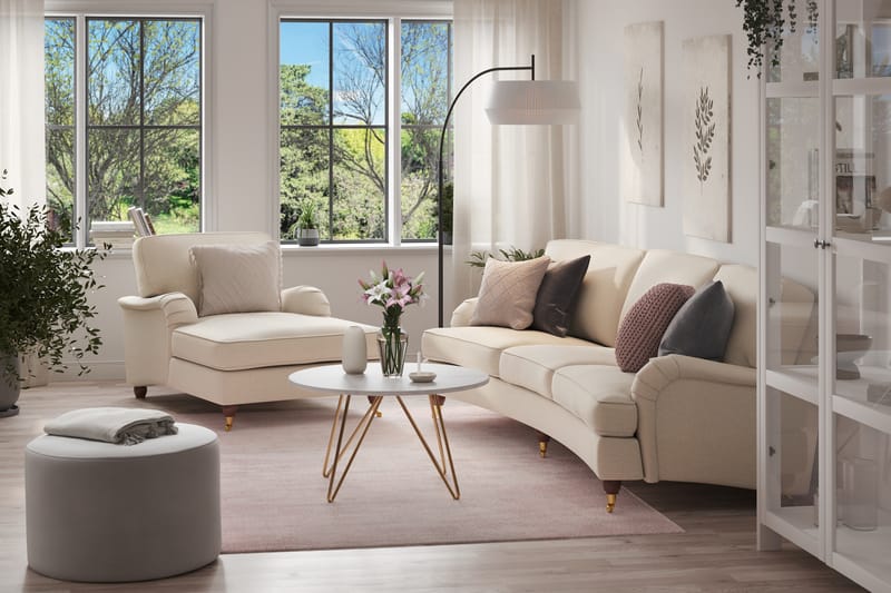 Sohvaryhmä Oxford Lyx 4:n ist + Divaanituoli - Beige - Huonekalut - Sohva - Sohvaryhmä