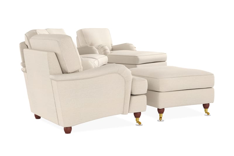 Sohvaryhmä Oxford Lyx 4:n ist Kaareva + 2 tuolia + Rahi - Beige - Huonekalut - Sohva - Sohvaryhmä