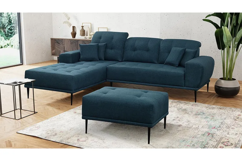 Sohvaryhmä Rapana Vasen Rahilla - Sininen - Huonekalut - Sohva - Sohvaryhmä