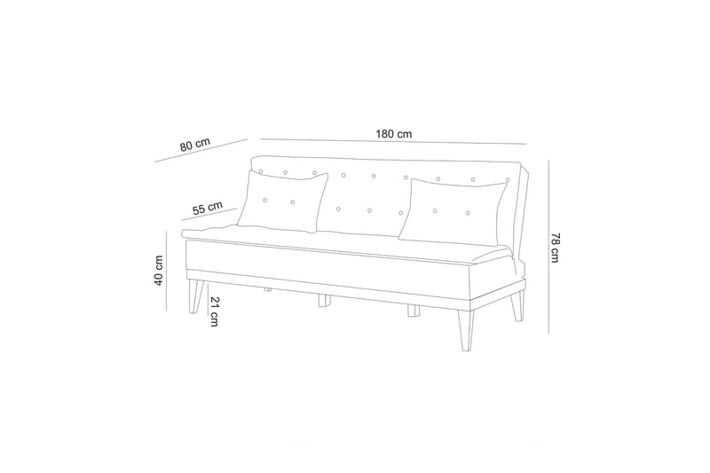 Sohvaryhmä Regezo - Tummanharmaa - Huonekalut - Sohva - Sohvaryhmä