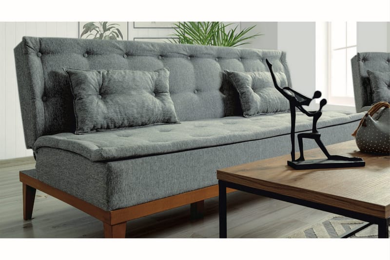 Sohvaryhmä Regezo - Tummanharmaa - Huonekalut - Sohva - Sohvaryhmä