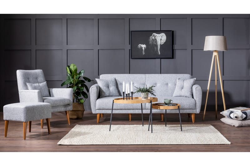 Sohvaryhmä Sanhaja - Harmaa - Huonekalut - Sohva - Sohvaryhmä