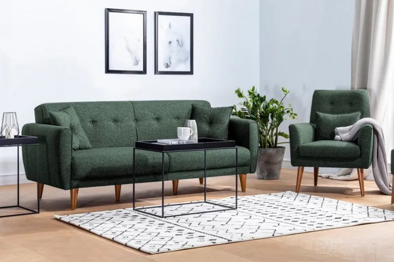 Sohvaryhmä Sanhaja - Vihreä - Huonekalut - Sohva - Sohvaryhmä