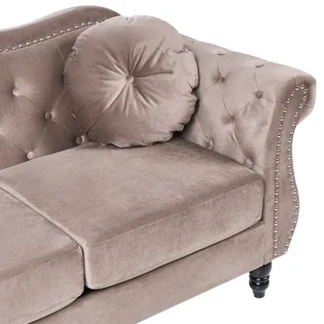 Sohvaryhmä Skien - Taupe - Huonekalut - Sohva - Sohvaryhmä - Chesterfield sohvaryhmä